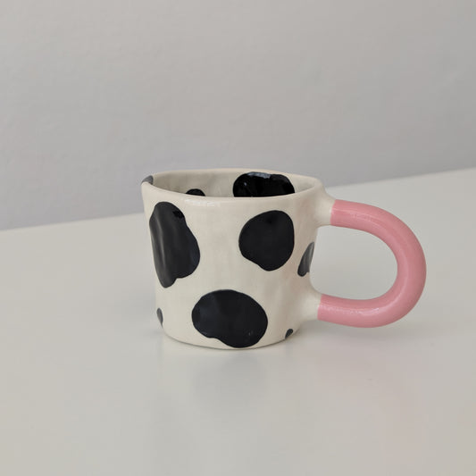 Kubek w krowie łaty ~300 ml